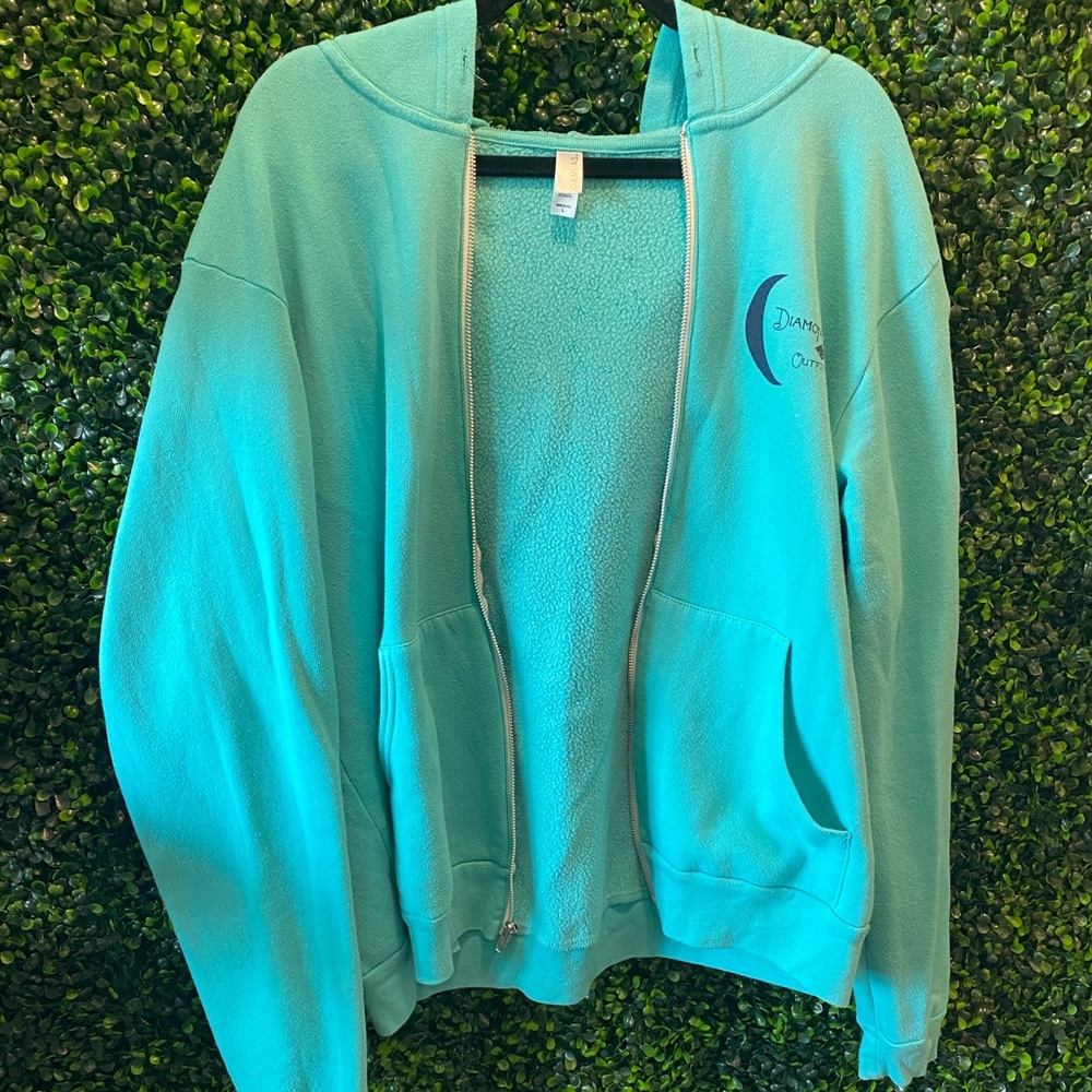 Blue Zip-up jacket with Hoodie